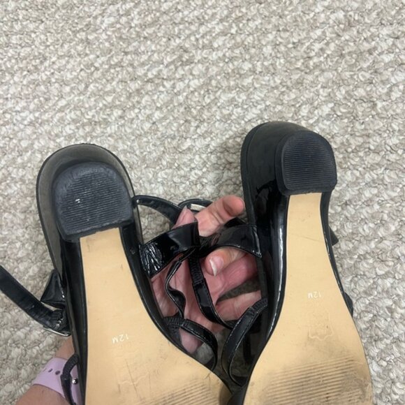 Ros Hommerson Vintage Sandal Heel black size 12 - Picture 5 of 10